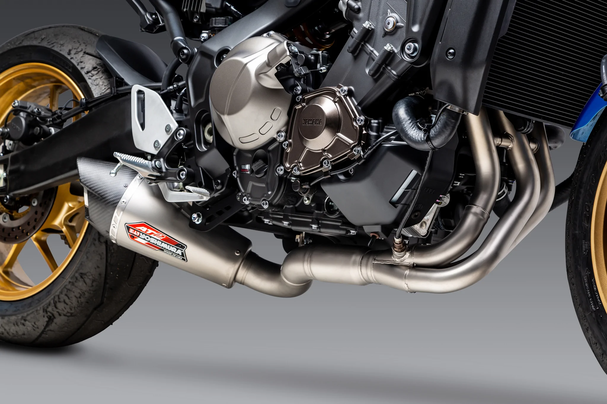 MT-09 21-22 XSR 900 2022 RACE AT2 STAINLESS FULL EXHAUST W STAINLESS MUFFLER 1