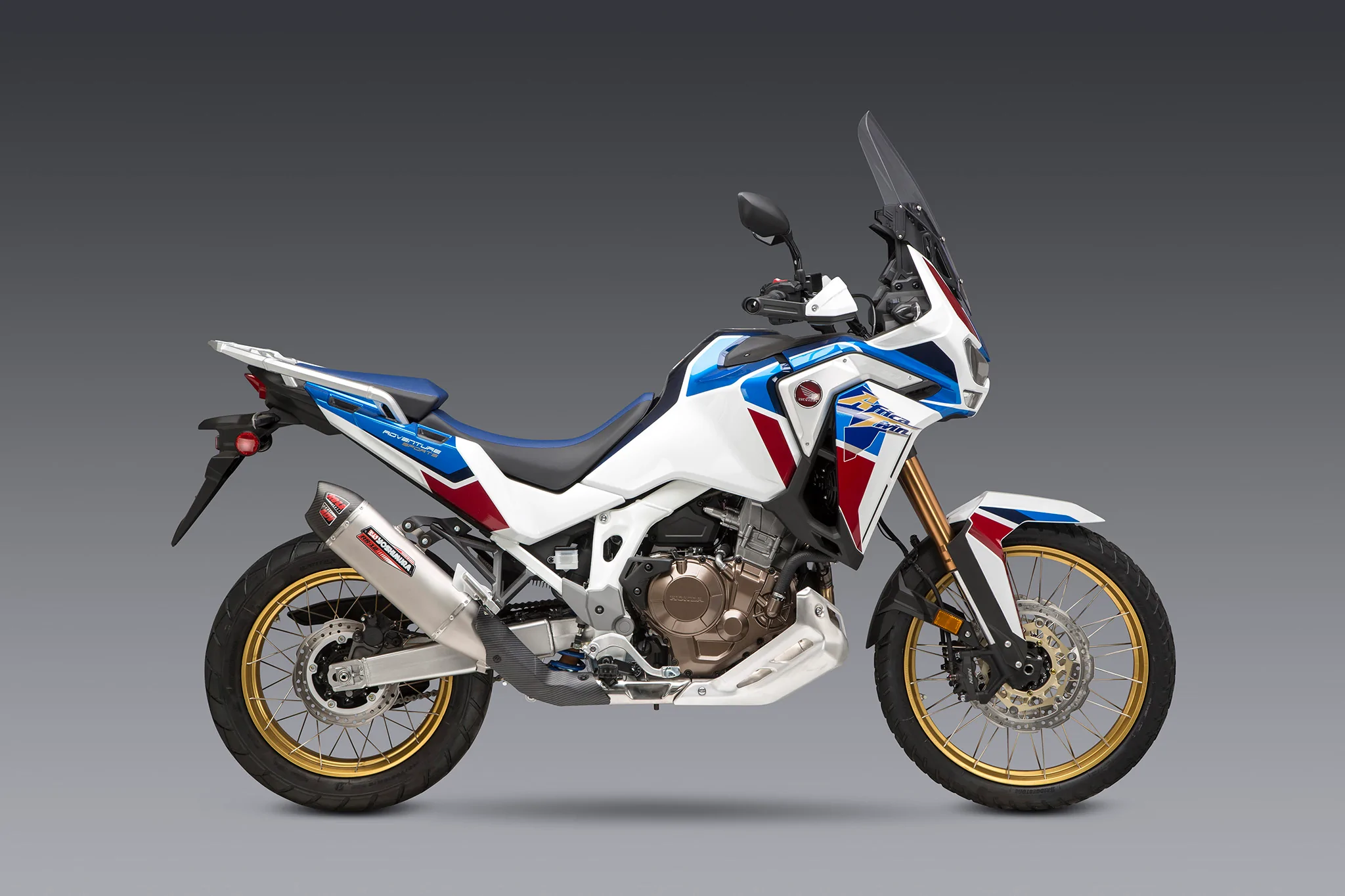 Africa Twin 20-22 Yoshimura RS-12 Stainless Slip-On Exhaust, With Stainless Muffler 5