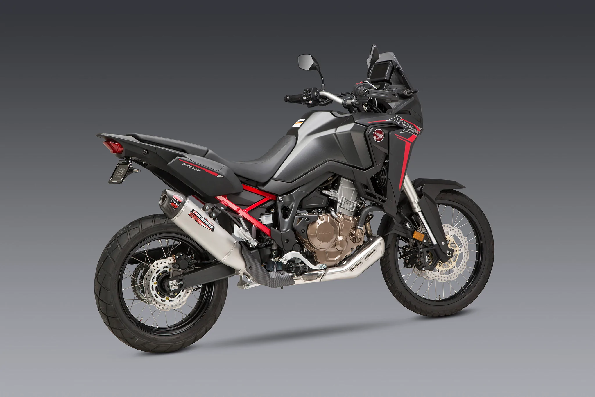 Africa Twin 20-22 Yoshimura RS-12 Stainless Slip-On Exhaust, With Stainless Muffler 6