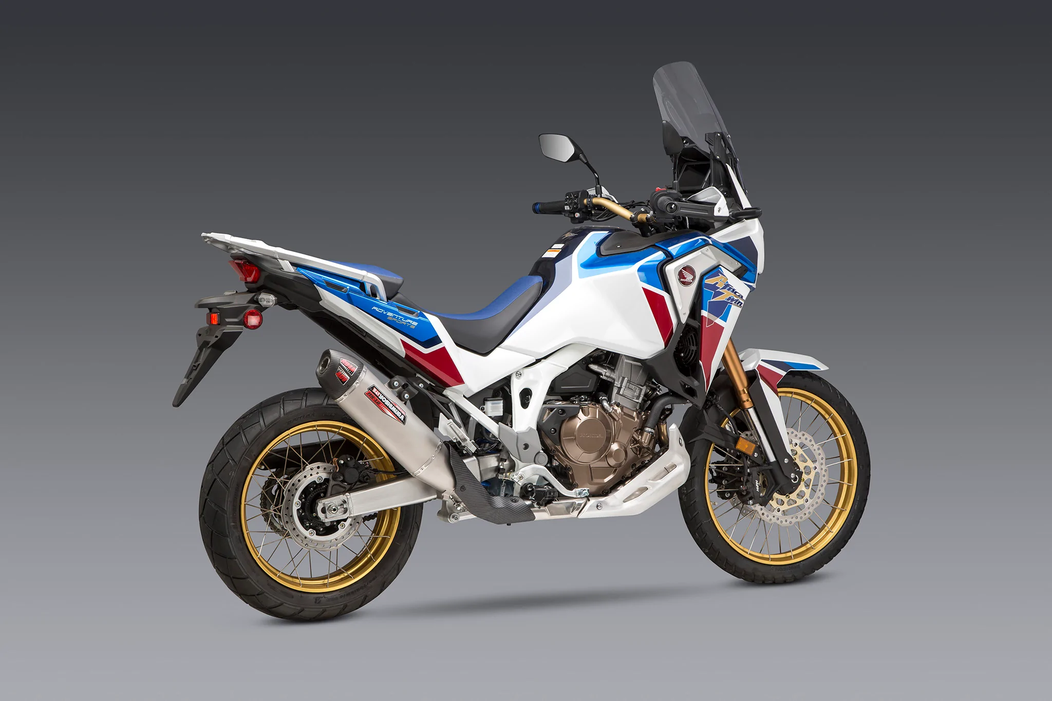 Africa Twin 20-22 Yoshimura RS-12 Stainless Slip-On Exhaust, With Stainless Muffler 8