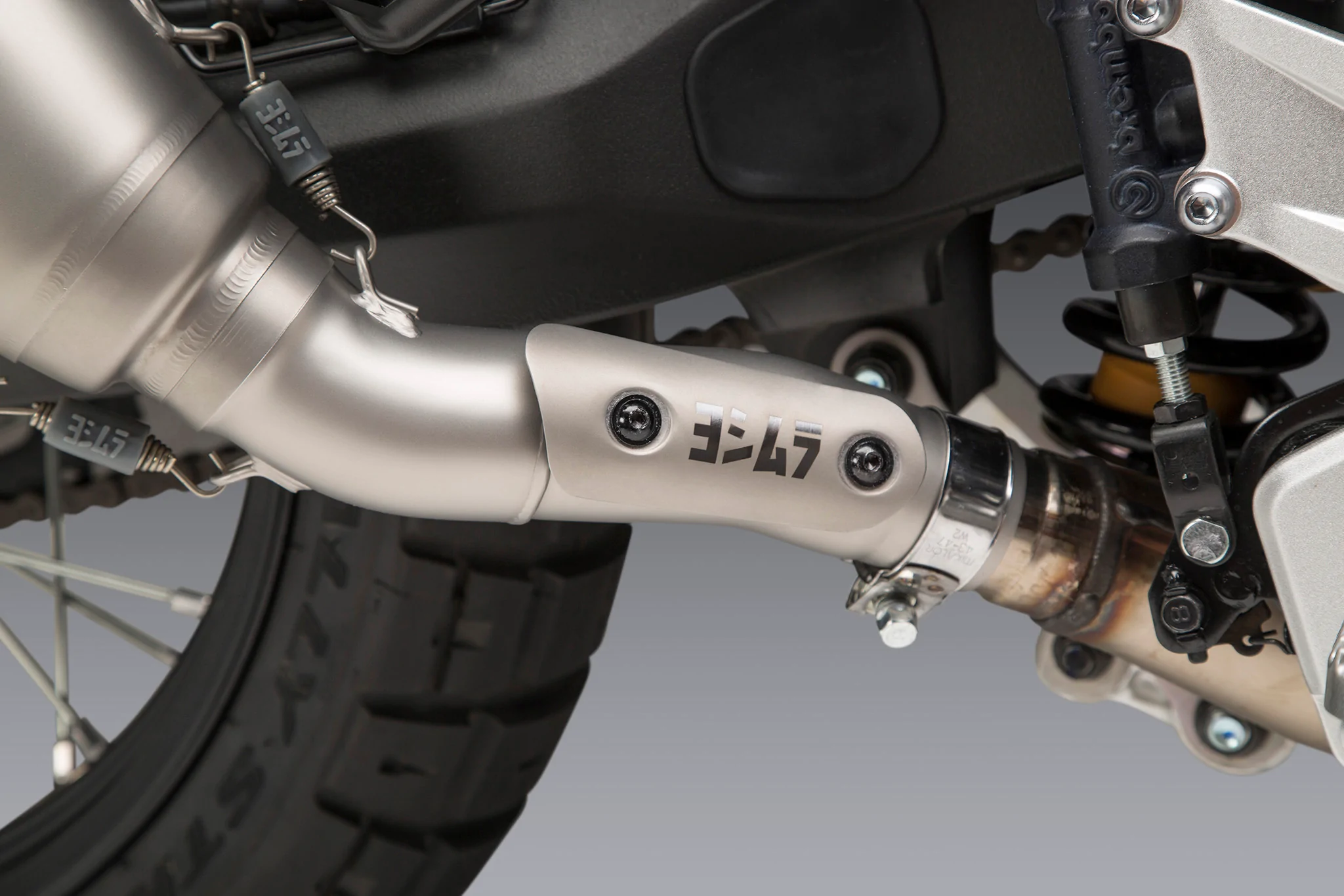Tenere 700 21-22 Yoshimura RS-12 Stainless Slip-On Exhaust, With Stainless 4