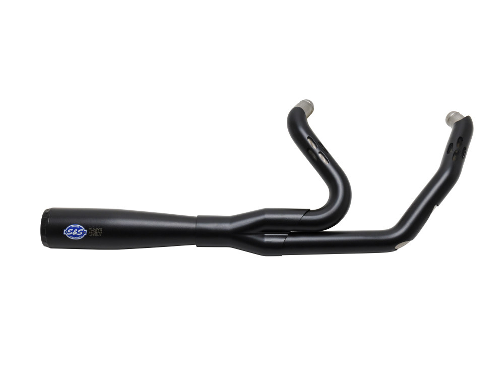 2-into-1 Diamondback Exhaust – Black with Black End Cap. Fits Touring 2017up.