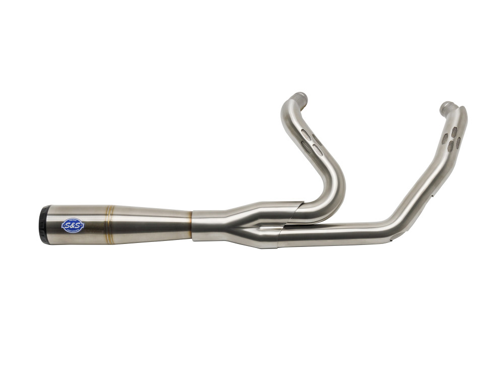 2-into-1 Diamondback Exhaust – Stainless with Black End Cap. Fits Touring 2017up.