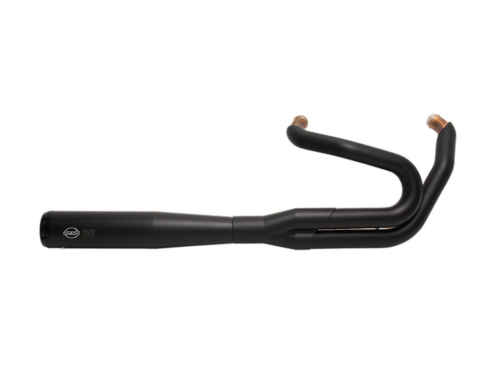 2-into-1 SuperStreet Exhaust – Black with Black End Cap. Fits Softail 2018up Non-240 Rear Tyre Models 2