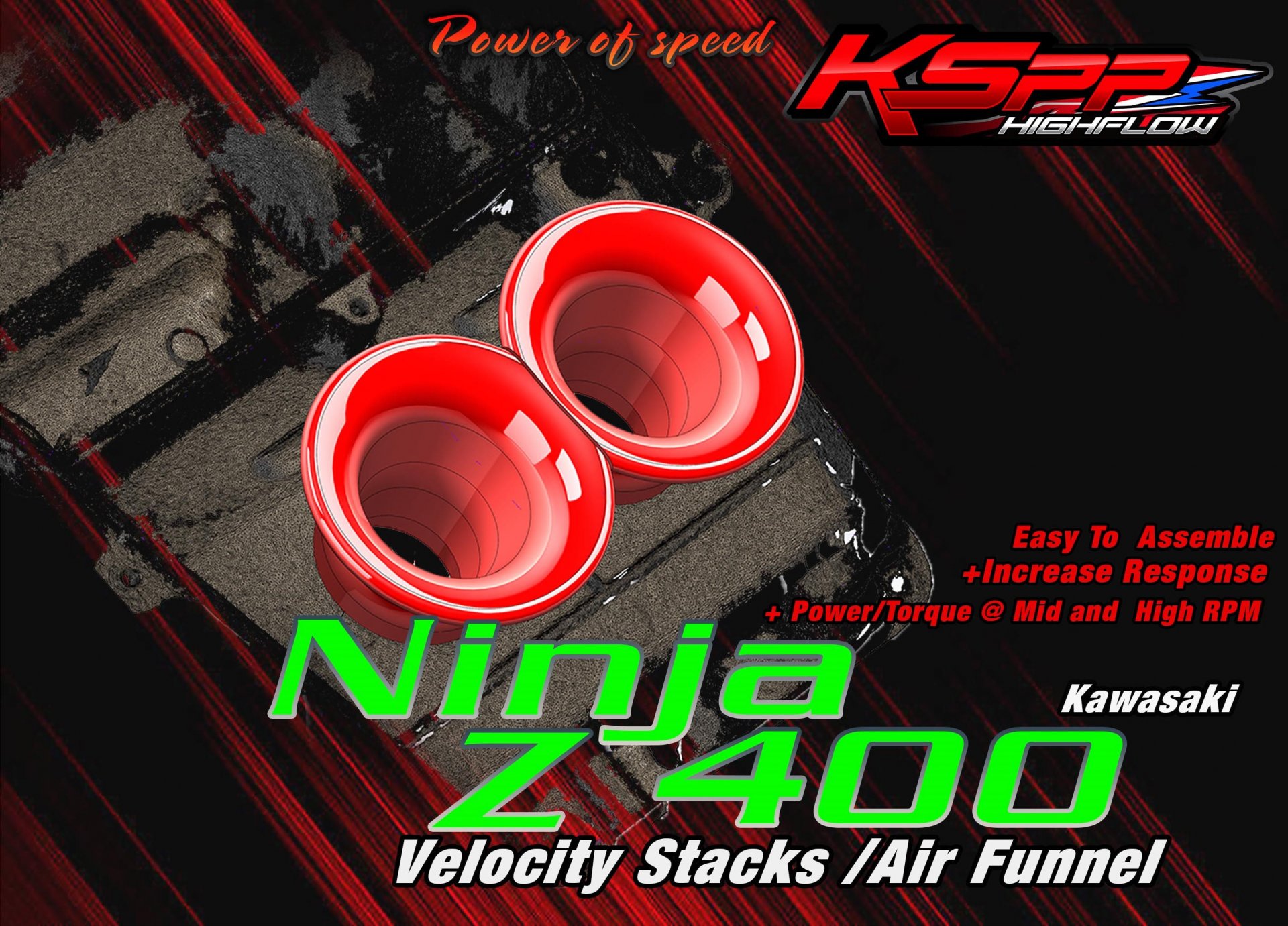 Ninja 400 Velocity Stack 1