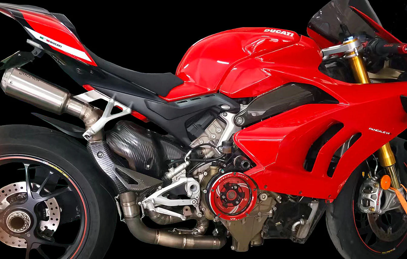 Vandemon Ducati Panigale & Streetfighter V4 Titanium High Mount 3 4 Slip On 2023-On 4