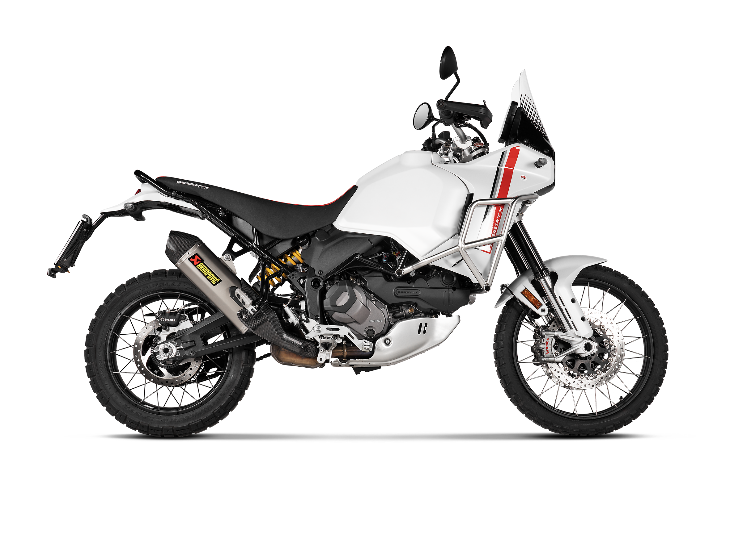 Ducati DesertX Akrapovic Slip On Line titaniun S-D9SO19-HJAT 2