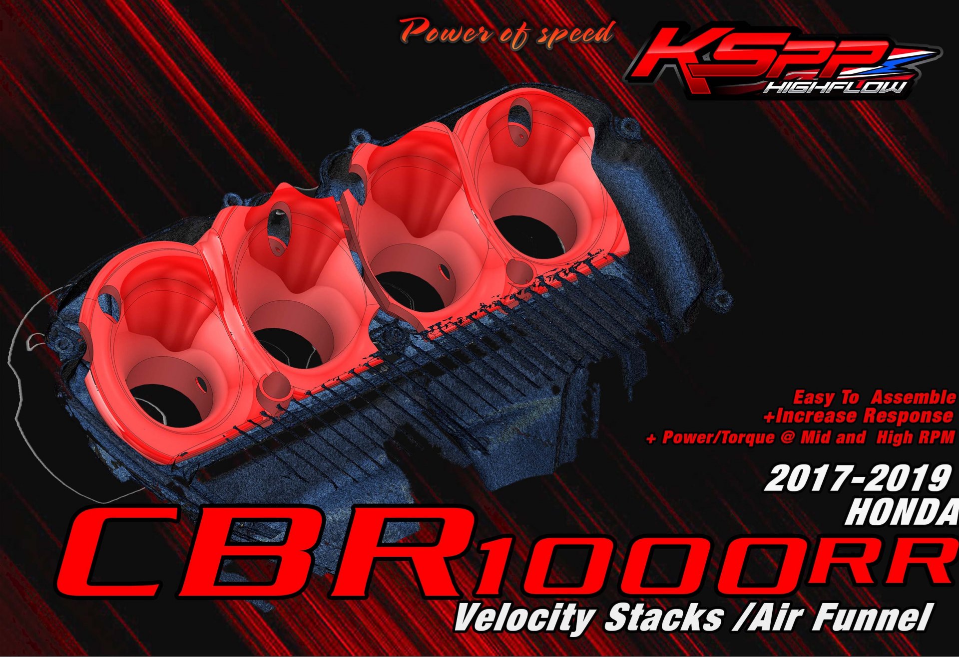 KSPP 17-20 Honda CBR1000RR Velocity stack 1